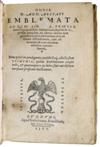 ALCIATI, ANDREA. Omnia . . . emblemata.  1566